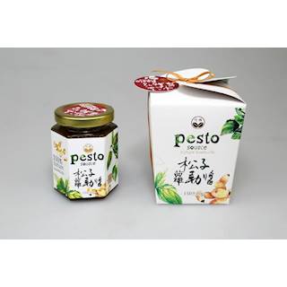 有機松子蘿勒醬